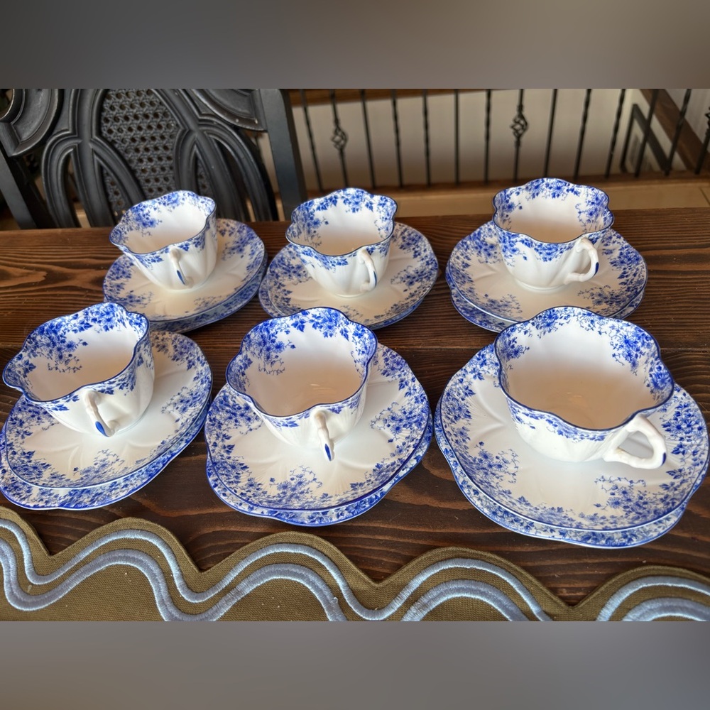Shelley Dainty Blue, Tea Cup and Saucer Set